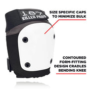 187 Killer Fly Knee Pads Grey - Lucky Skates