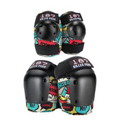 187 Killer Pads Combo Pack Comic - Knee Pads / Elbow Pads - Lucky Skates