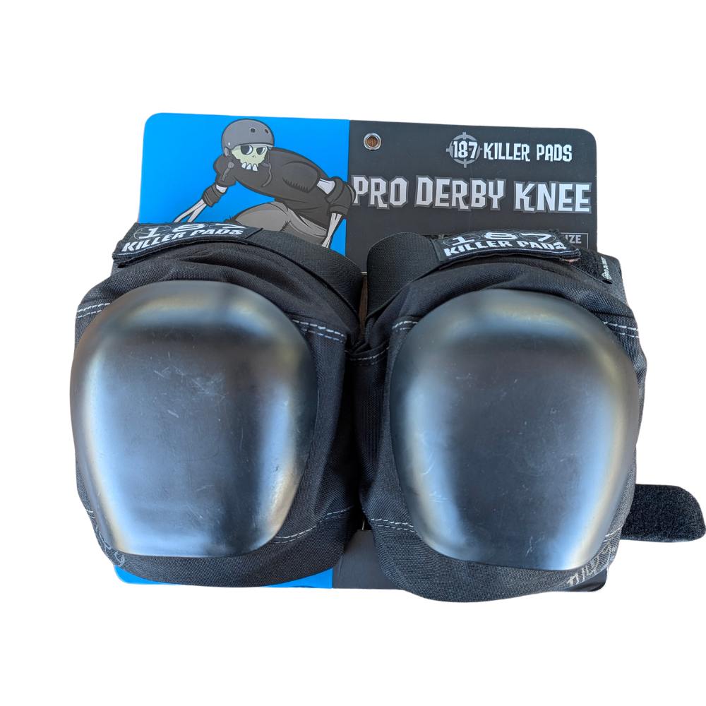 187 Killer Pro Derby Knee Pads Black - Lucky Skates