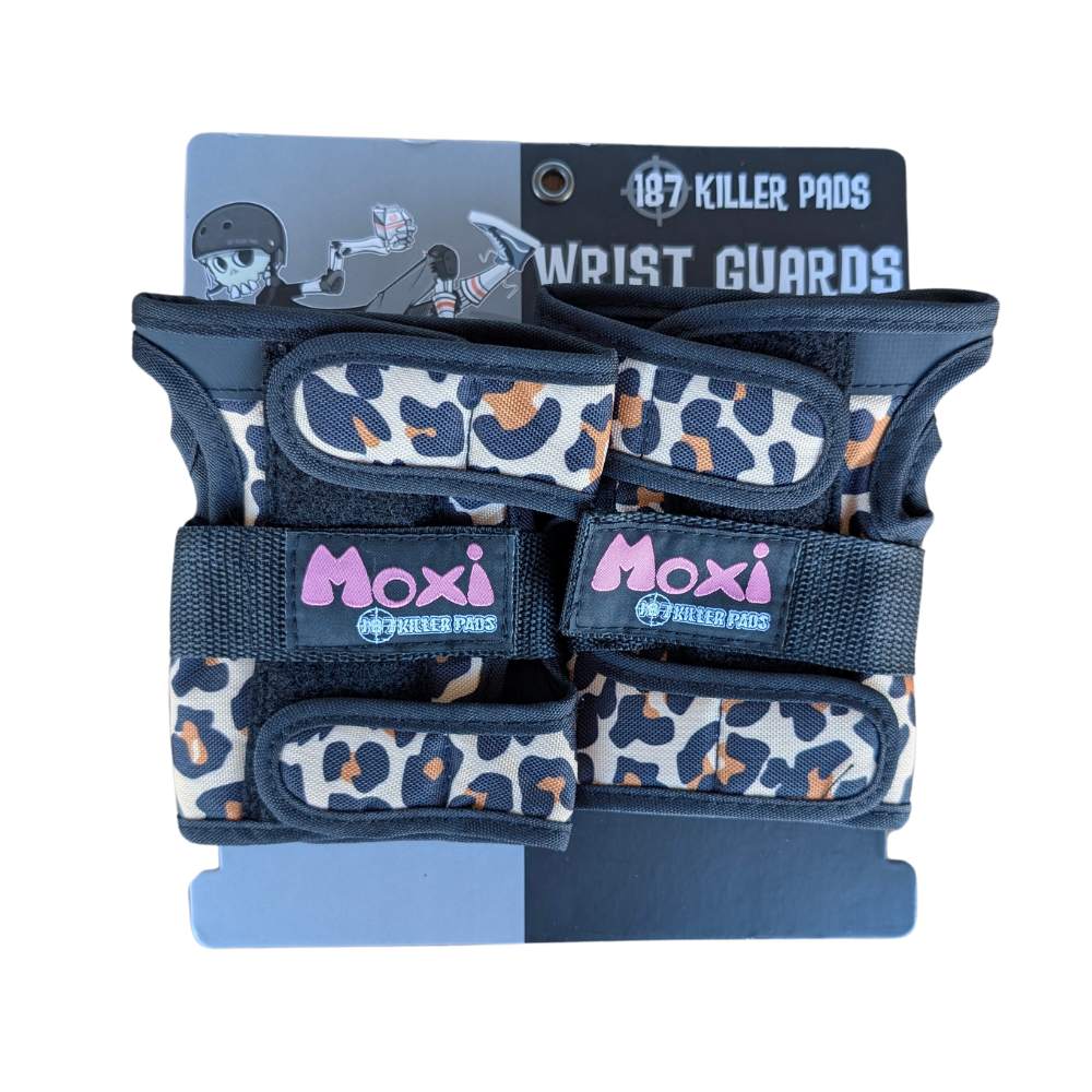 187 Moxi Leopard Wrist Guards - Lucky Skates