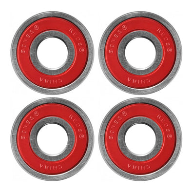 4 red shielded skate bearings