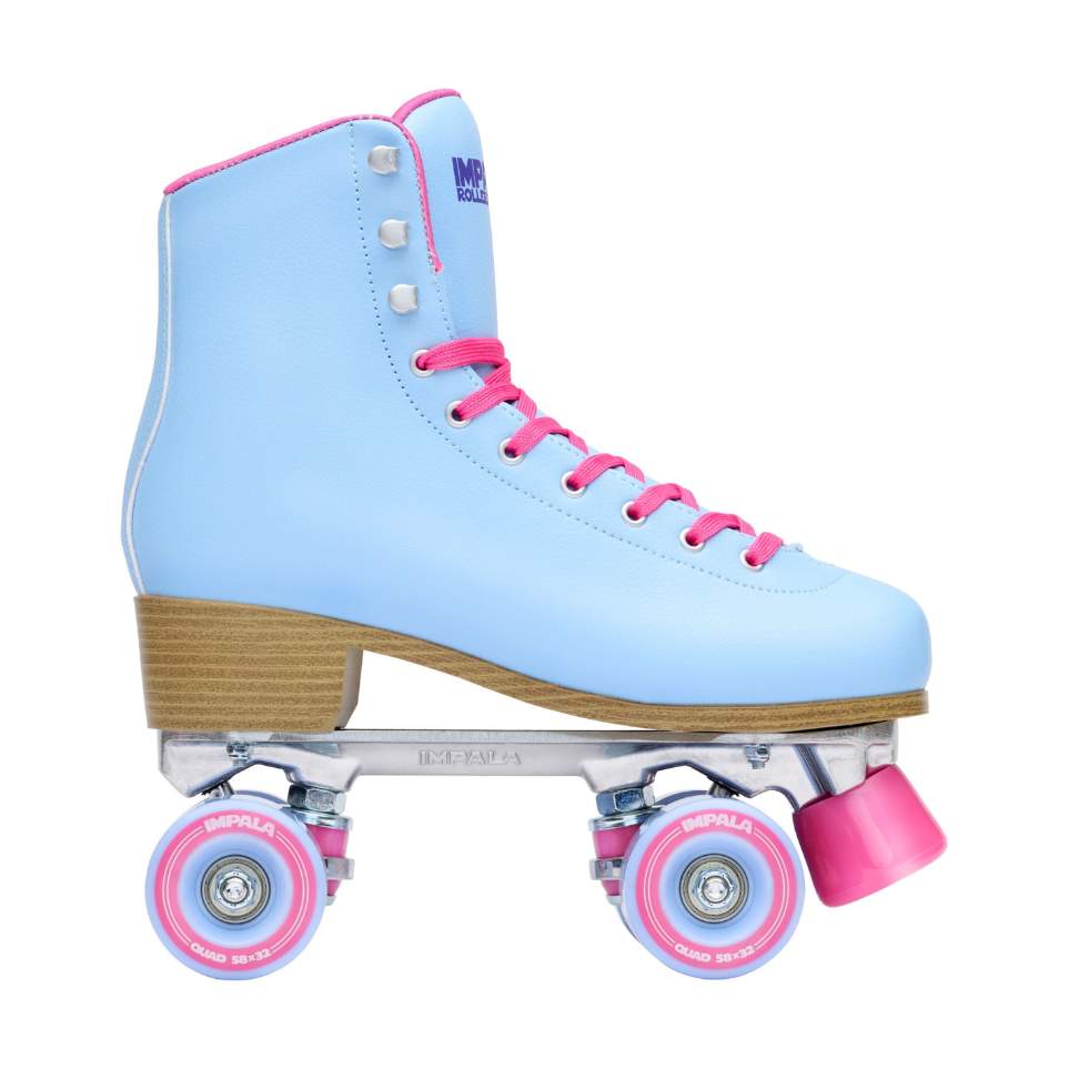 Impala Blue Raspberry Roller Skates Blue Pink - Lucky Skates