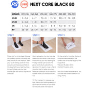 Powerslide Next Core Black White 80 Inline Skates - Lucky Skates