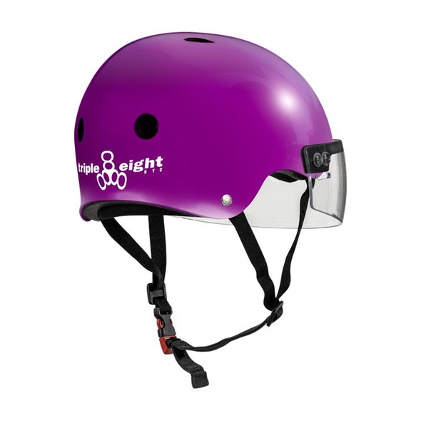 Triple 8 The Visor Purple Gloss Helmet