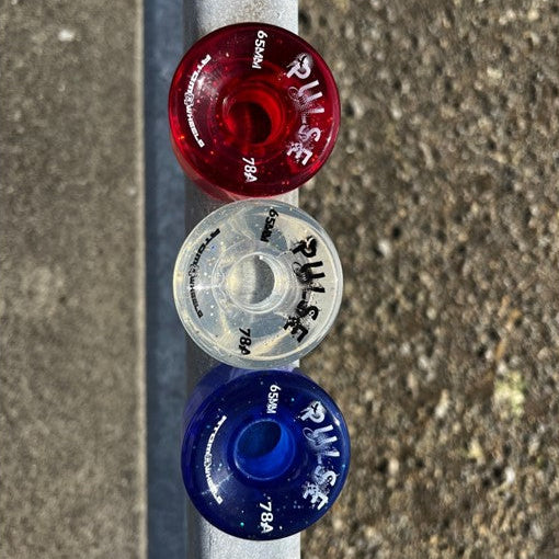 Atom Pulse Glitter Outdoor Roller Skate Wheels 65mm 78A - Lucky Skates