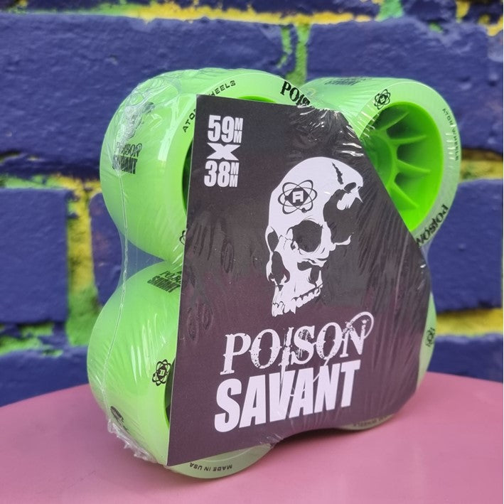 Atom Savant Poison Hybrid Roller Skate Wheels - 4 Pack - Lucky Skates