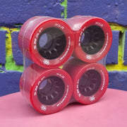 Atom Snap Red Indoor Roller Skate Wheels 60mm 95A - 4 Pack - Lucky Skates