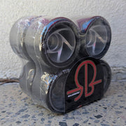 Bones Turbo Alloy Roller Skate Indoor Wheels Black 62mm - 8 Pack - Lucky Skates