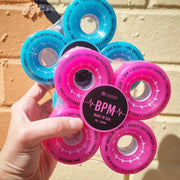 Bont BPM Outdoor Roller Skate Wheels 62mm 78A Blue Pink - 4 Pack - Lucky Skates