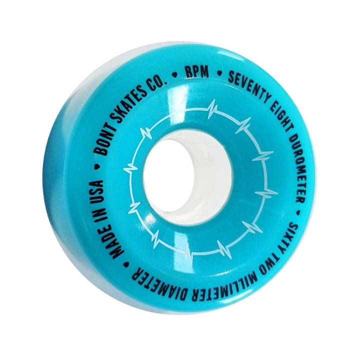 Bont BPM Blue Outdoor Roller Skate Wheels 62mm 78A - 4 Pack - Lucky Skates