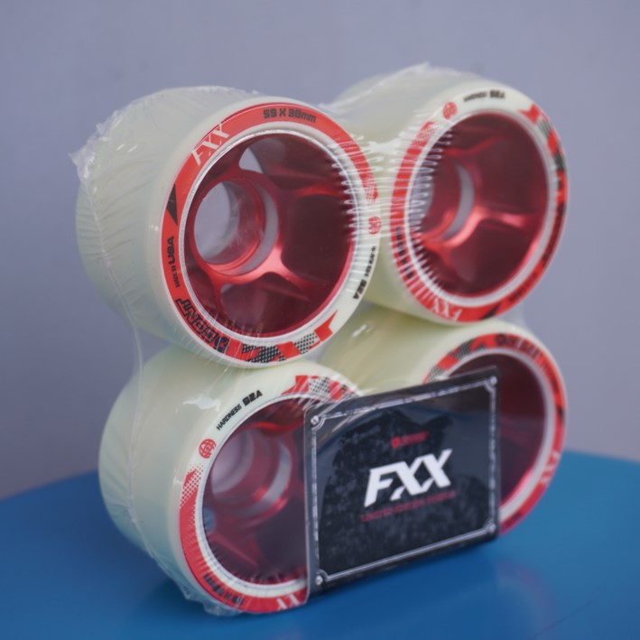 Bont FXX Derby Alloy Indoor Roller Skate Wheels Off White 59mm 92A - 4 Pack - Lucky Skates