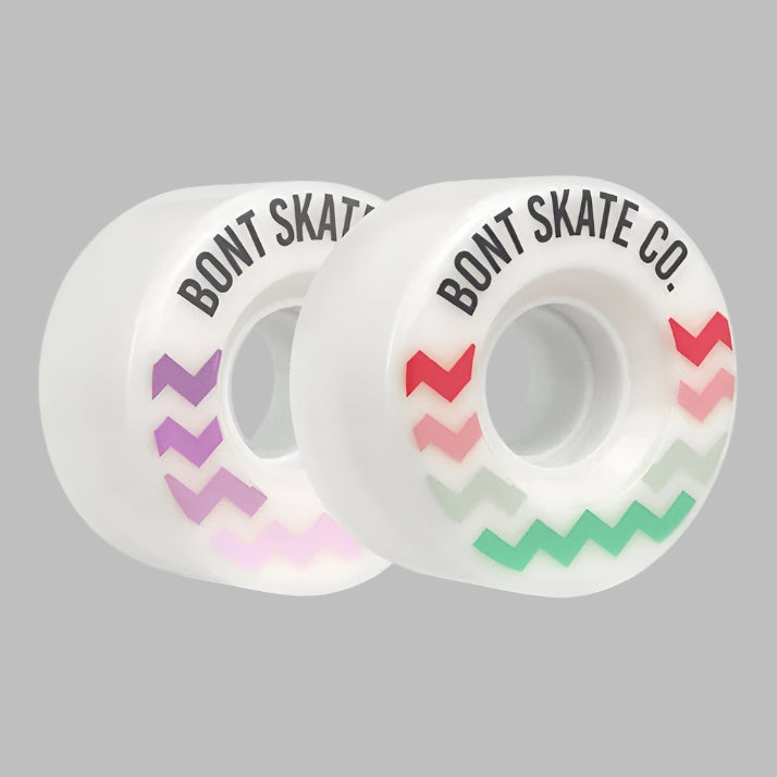Bont Glide Outdoor Roller Skate Wheels 56mm 78A White - 4 Pack - Lucky Skates