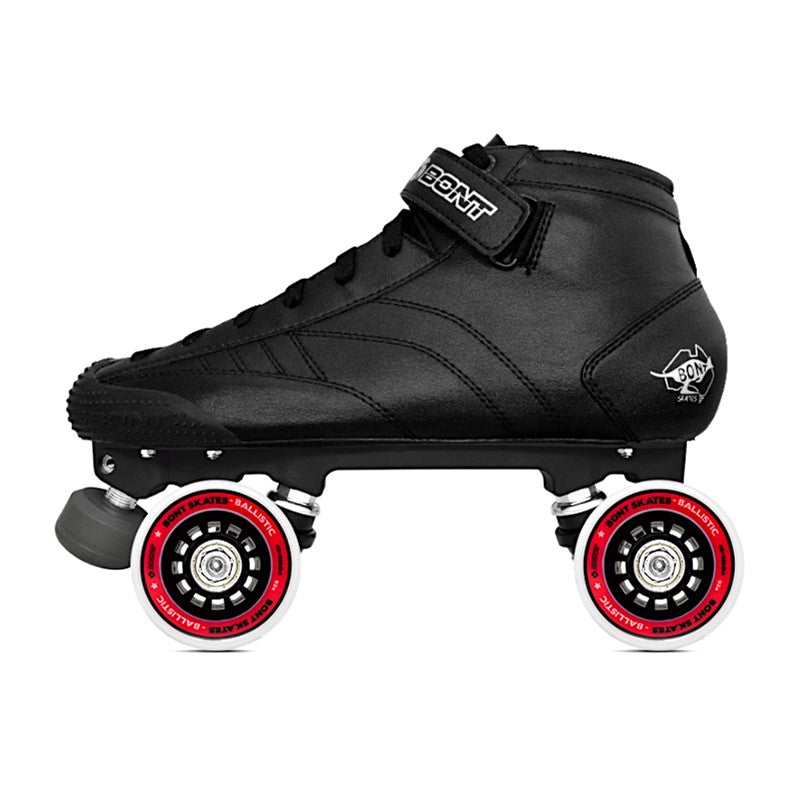 Bont Prostar Prodigy Ballistic Indoor Quad Roller Skates Black - Lucky Skates