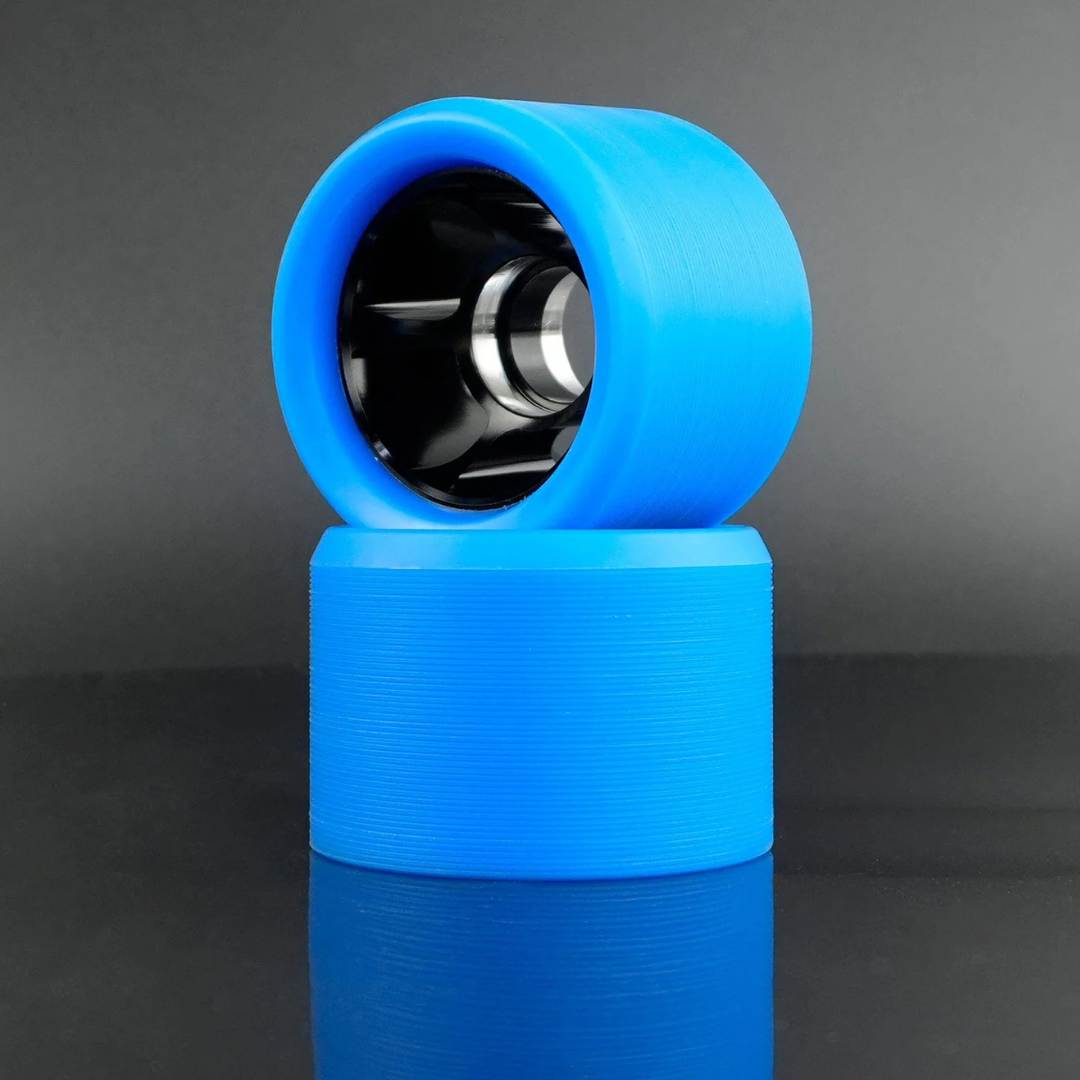 Bont Royal Assassin Alloy Indoor Roller Skate Speed Derby Wheels Blue - 8 Pack - Lucky Skates