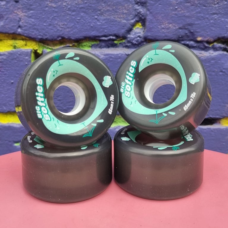 Chaya Big Softie Outdoor Roller Skate Wheels Black 65mm 78A - 4 Pack - Lucky Skates