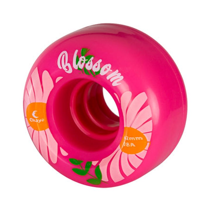 Chaya Blossom Pink Outdoor Roller Skate Wheels 62mm 78A - Lucky Skates