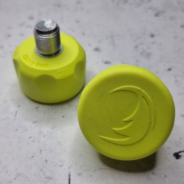 Cherry Bomb Roller Skate Toe Stops Short Stem Yellow - Lucky Skates