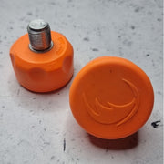 Cherry Bomb Roller Skate Toe Stops Short Stem Orange - Lucky Skates