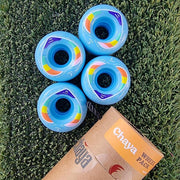 Chaya Love Is Love Blue Outdoor Roller Skate Wheels 62mm 78A - 4 Pack - Lucky Skates