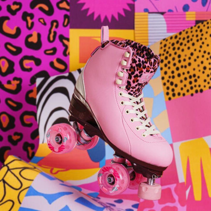 Chaya Miyu Pink Leopard Roller Skates  - Lucky Skates