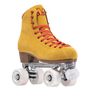 Chuffed Leather Roller Skates Crew Collection Birak Mustard/Coral - Lucky Skates