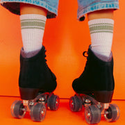 Chuffed Roller Skates Wanderer Black Suede - Lucky Skates