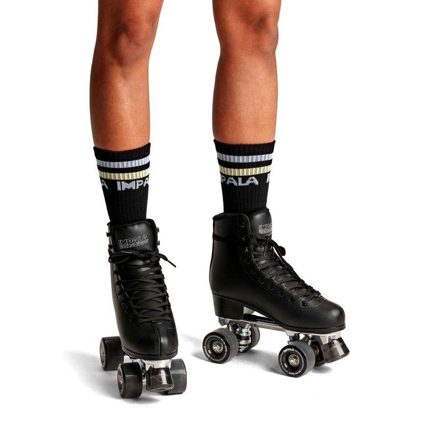 Impala Black Roller Skate Socks - Lucky Skates