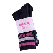 Impala Black 3 Pack Skater Socks - Lucky Skates