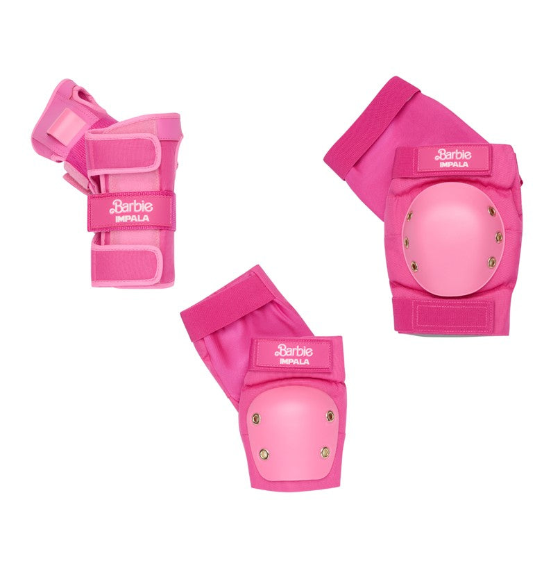 Pink Barbie Helmet And Knee Pads Hello Kitty Helmet Kids Bike