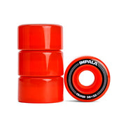 Impala Red Outdoor Hybrid Roller Skate Wheels - 4 Pack - Lucky Skates