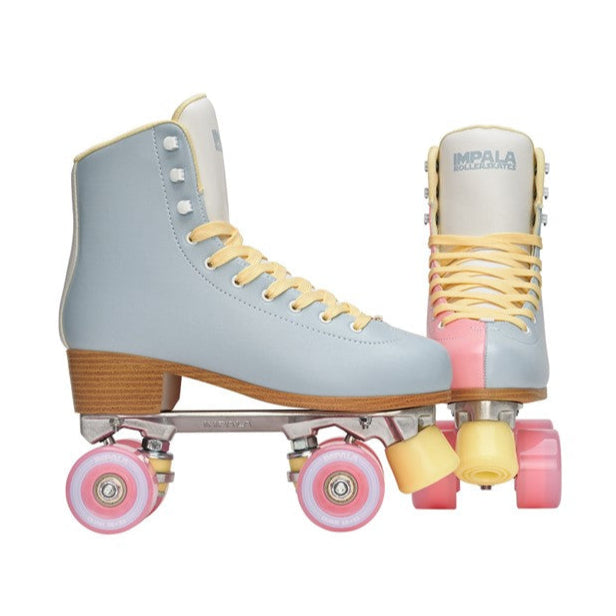 Blue/Pink Split Impala Roller Skates - Lucky Skates