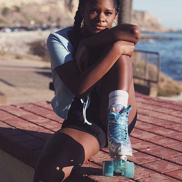 Holographic Silver Impala Roller Skates - Lucky Skates