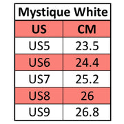 Jackson Mystique White Roller Skates Size Chart - Lucky Skates