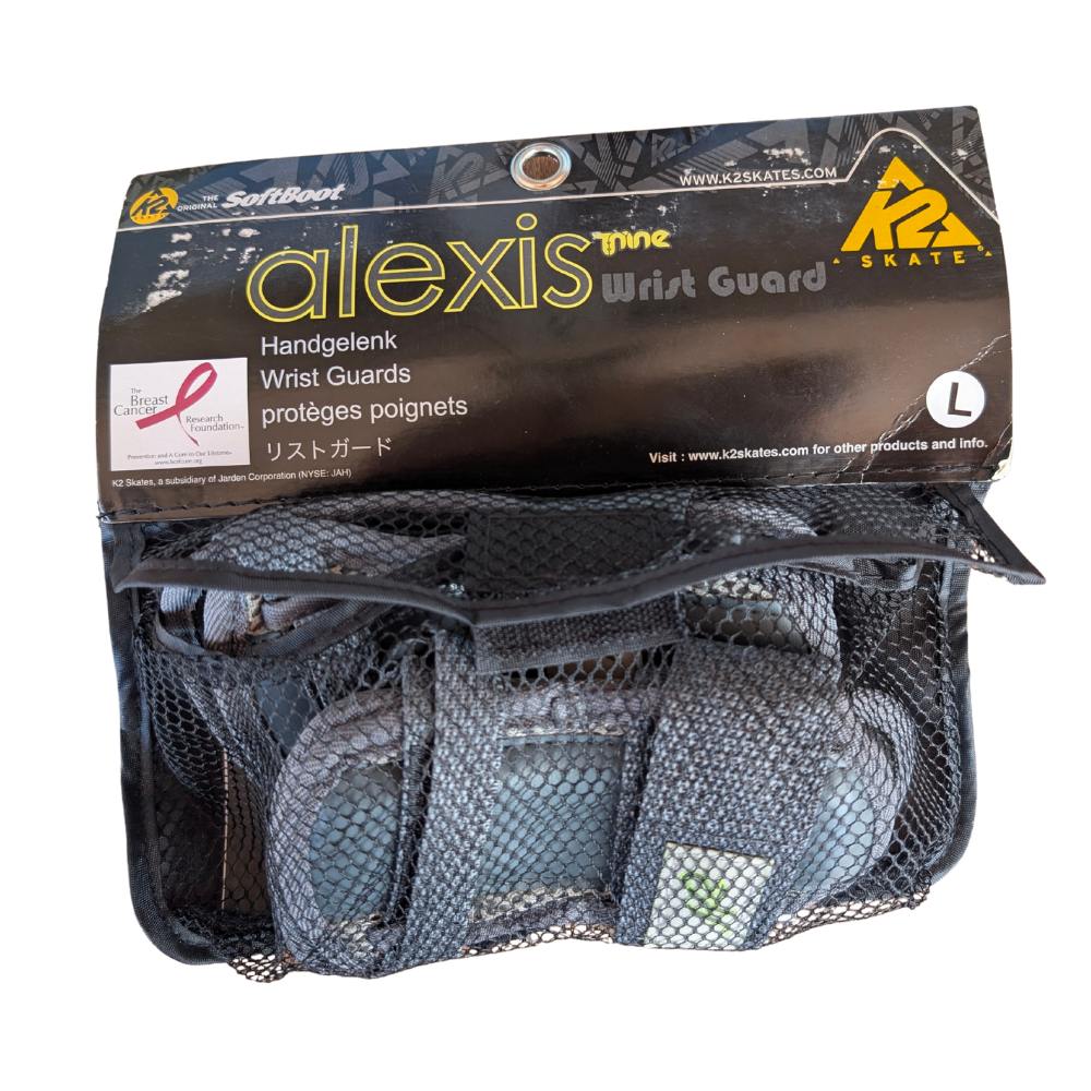 K2 Alexis Womens Skate Wrist Guards Grey - Lucky Skates