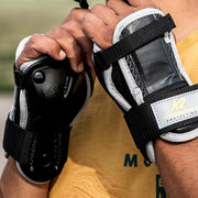 K2 Performance Mens Black Silver Wrist Guards - Lucky Skates