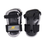 K2 Performance Black Silver Mens Wrist Guards - Lucky Skates