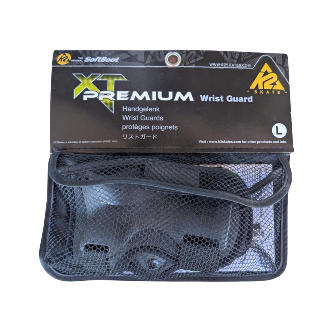 K2 XT Premium Mens Wrist Guards Black -  Lucky Skates