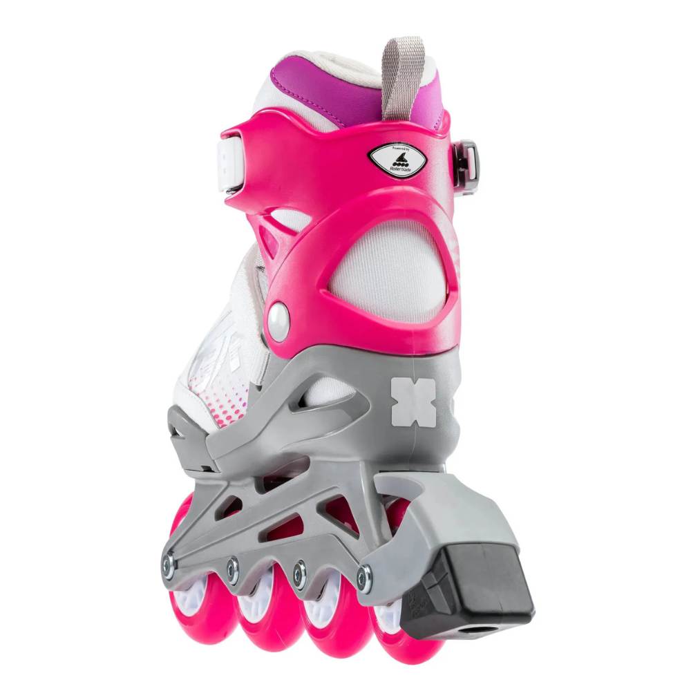 Bladerunner Phoenix Kids Adjustable White/Fuchsia/Purple Inline Skates - Lucky Skates