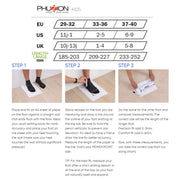 Kids Adjustable Powerslide Phuzion Galaxy Blue Inline Skates Size Chart - Lucky Skates