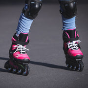 Kids Adjustable Rollerblade Microblade Pink/Light Green Inline Skates - Lucky Skates