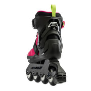 Kids Adjustable Rollerblade Microblade Pink/Light Green Inline Skates - Lucky Skates