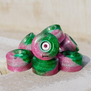 Luminous Light Up Quad LED Hybrid Roller Skate Wheels Pink Forest Green - Lucky Skates