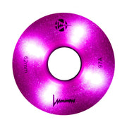 Luminous Light Up Quad LED Indoor Roller Skate Wheels Pink Glitter 97A - Lucky Skates