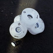 Luminous Light Up Quad Roller Skate LED Wheels White 62mm 85A - Lucky Skates