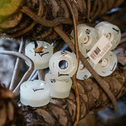 Luminous Light Up Quad Wheels White Glow 85A - Lucky Skates