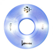 Luminous Light Up LED Roller Skate  Quad Wheels White Pearl Glitter 62mm 85A - 4 Pack - Lucky Skates