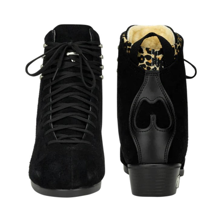 Moxi Jack 2 Roller Skate Lather Suede Boots Black - Lucky Skates