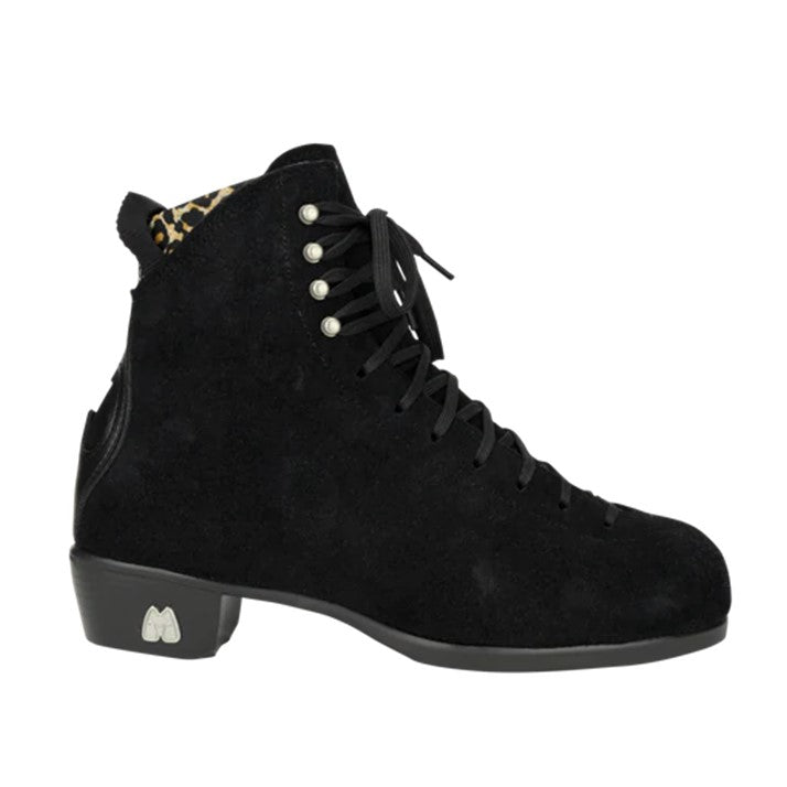 Moxi Jack 2 Roller Skate Lather Suede Boots Black - Lucky Skates