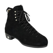 Moxi Jack 2 Roller Skate Lather Suede Boots Black - Lucky Skates