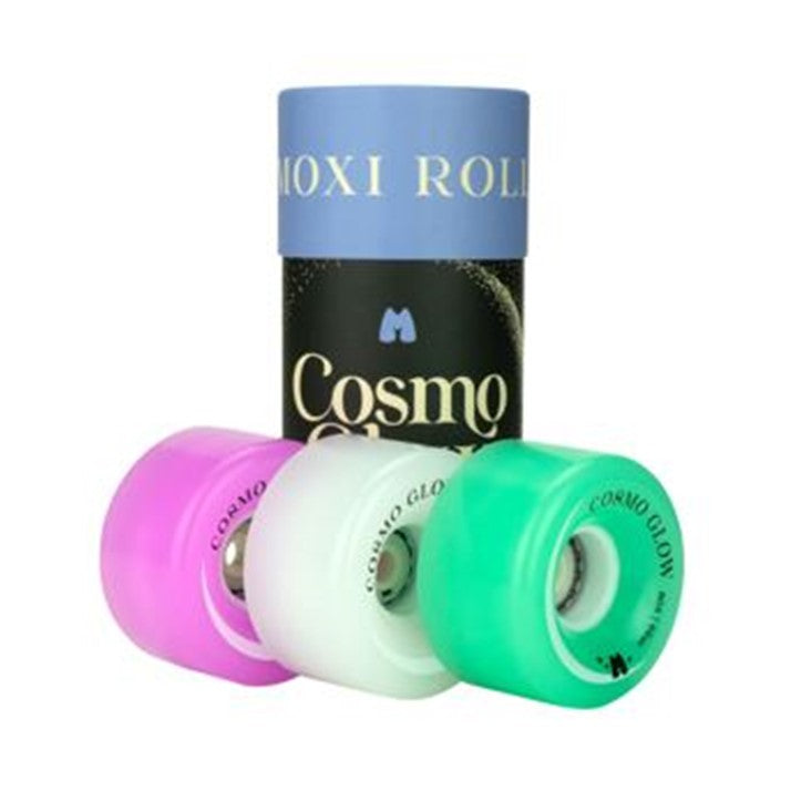 Moxi Skates Light Up Cosmo Glow Outdoor LED Wheels 62mm 80A - Lucky Skates
